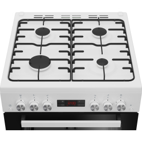 Beko EDG634W 60cm Double Oven Gas Cooker with Gas Hob - 3