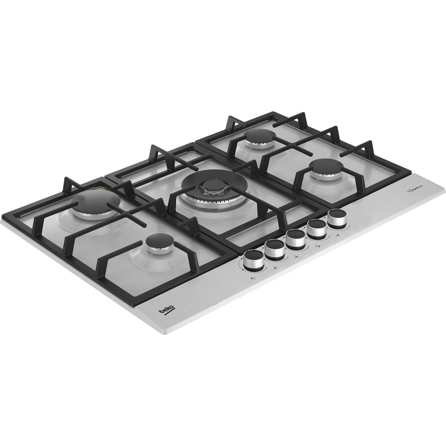 Beko HIAW75225SXE 75cm Gas Hob with Front Knob Controls - Stainless Steel full image