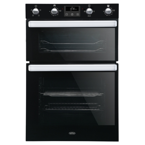 Belling BI902FPBLK 60cm Built In Electric Double Oven - Black