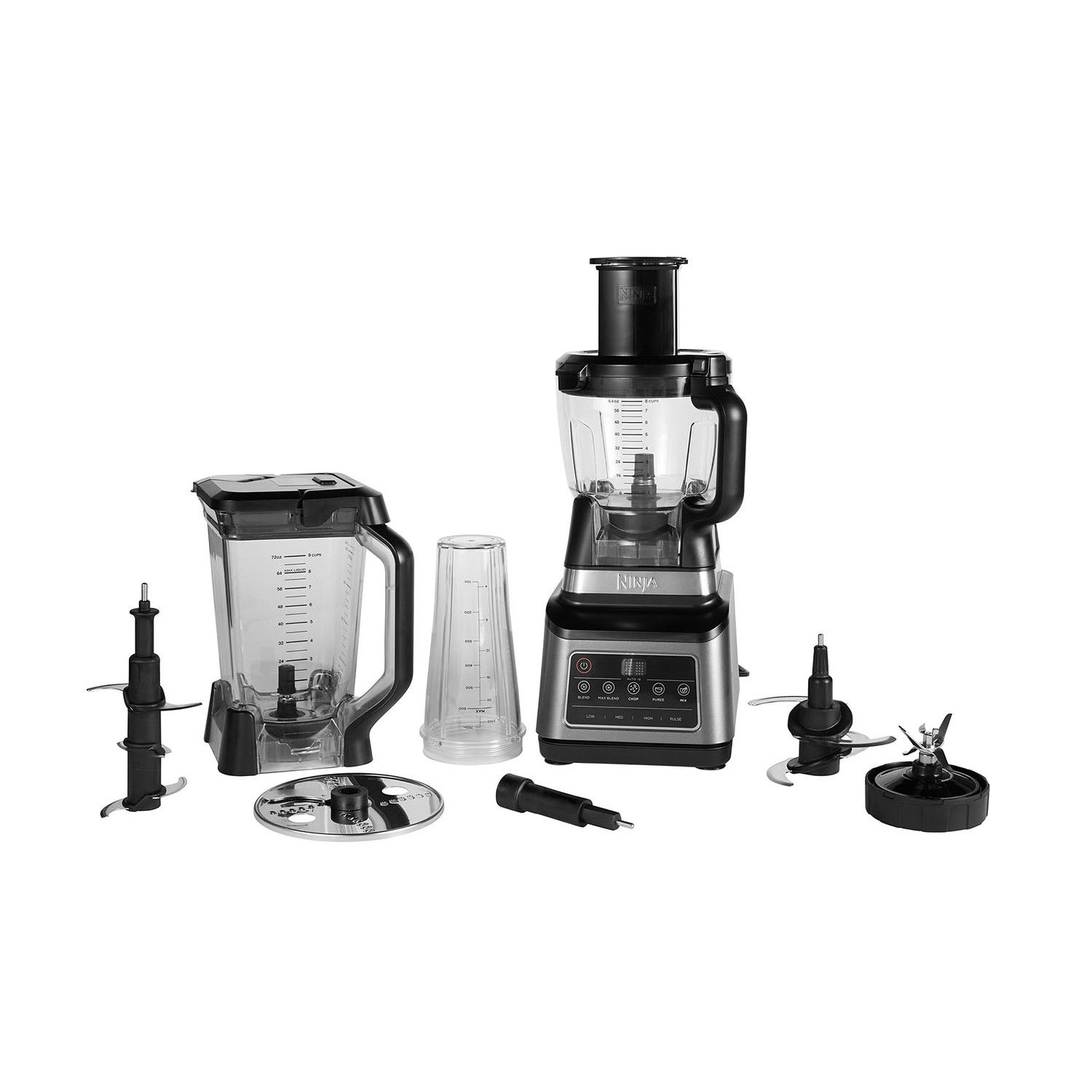 Ninja BN800UK 3-in-1 Blender and Food Processor with Auto IQ - Black/Silver - 5