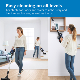 Bosch BBS611GB Cordless Vacuum Cleaner - 30 Minute Run Time - Black - PLUS Additional Battery - 1