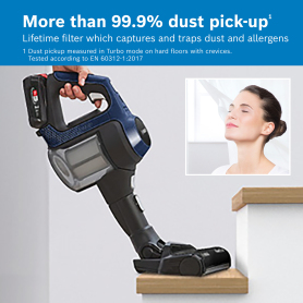 Bosch BBS611GB Cordless Vacuum Cleaner - 30 Minute Run Time - Black - PLUS Additional Battery - 4