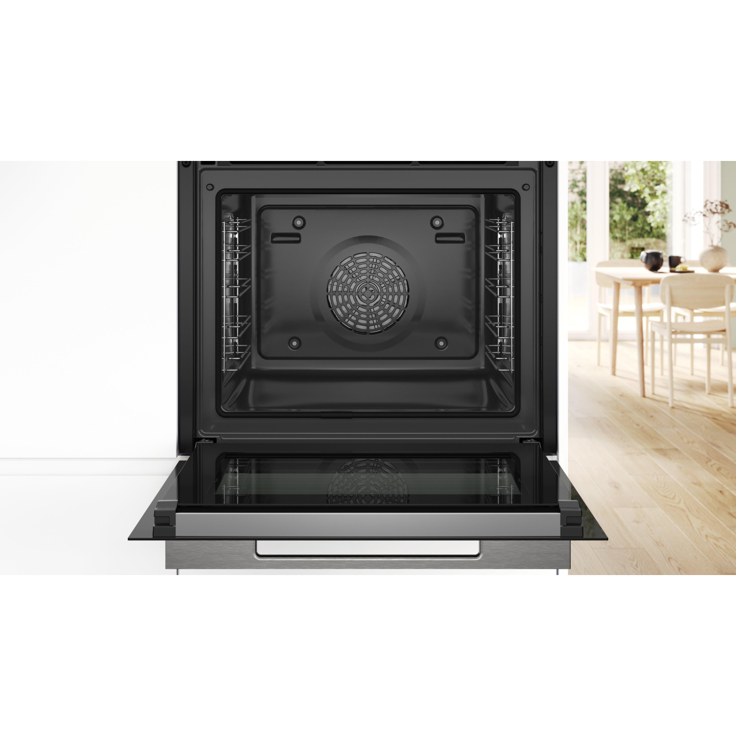 Bosch HBG7741B1B 59.4cm Built In Electric Single Oven - Black full image