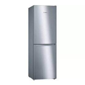 Bosch KGN34NLEAG 186cm tall silver innox fridge freezer - 0