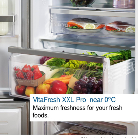 Bosch KGN392LAGG 60cm 60/40 Total No Frost Fridge Freezer - Stainless Steel Look - 9