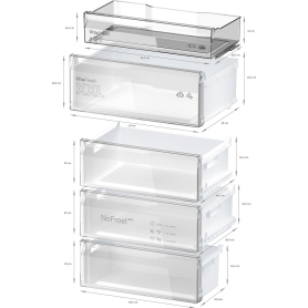Bosch KGN492LDFG 70cm 70/30 Frost Free Fridge Freezer - Stainless Steel - 4