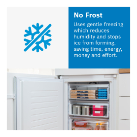 Bosch KIN85NSE0G 54.1cm 50/50 Built-In Frost Free Fridge Freezer  - 6