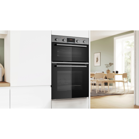 Bosch MBA533BS3B Series 4, 60cm Built In Double Oven