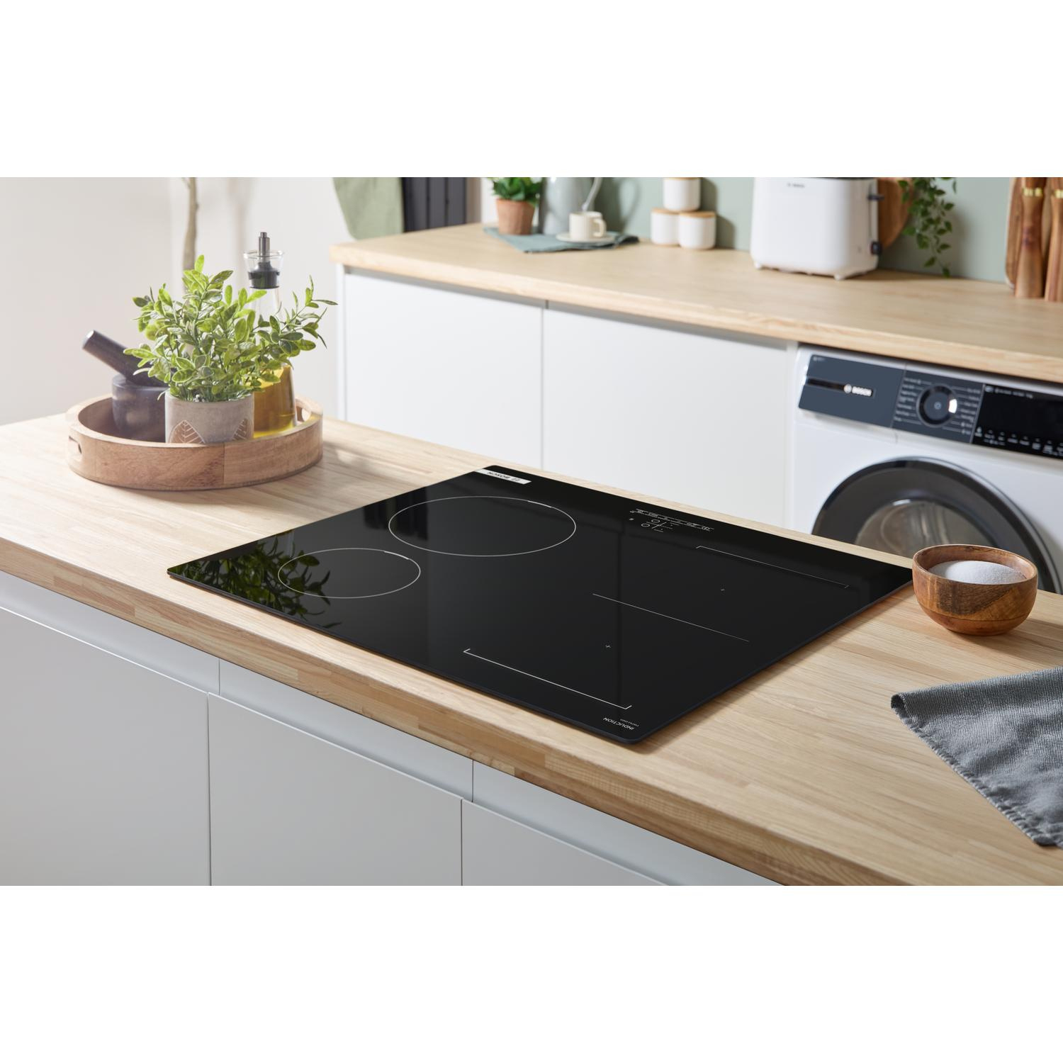 Bosch PWP611BB5B 59.2cm Induction Hob - Black full image