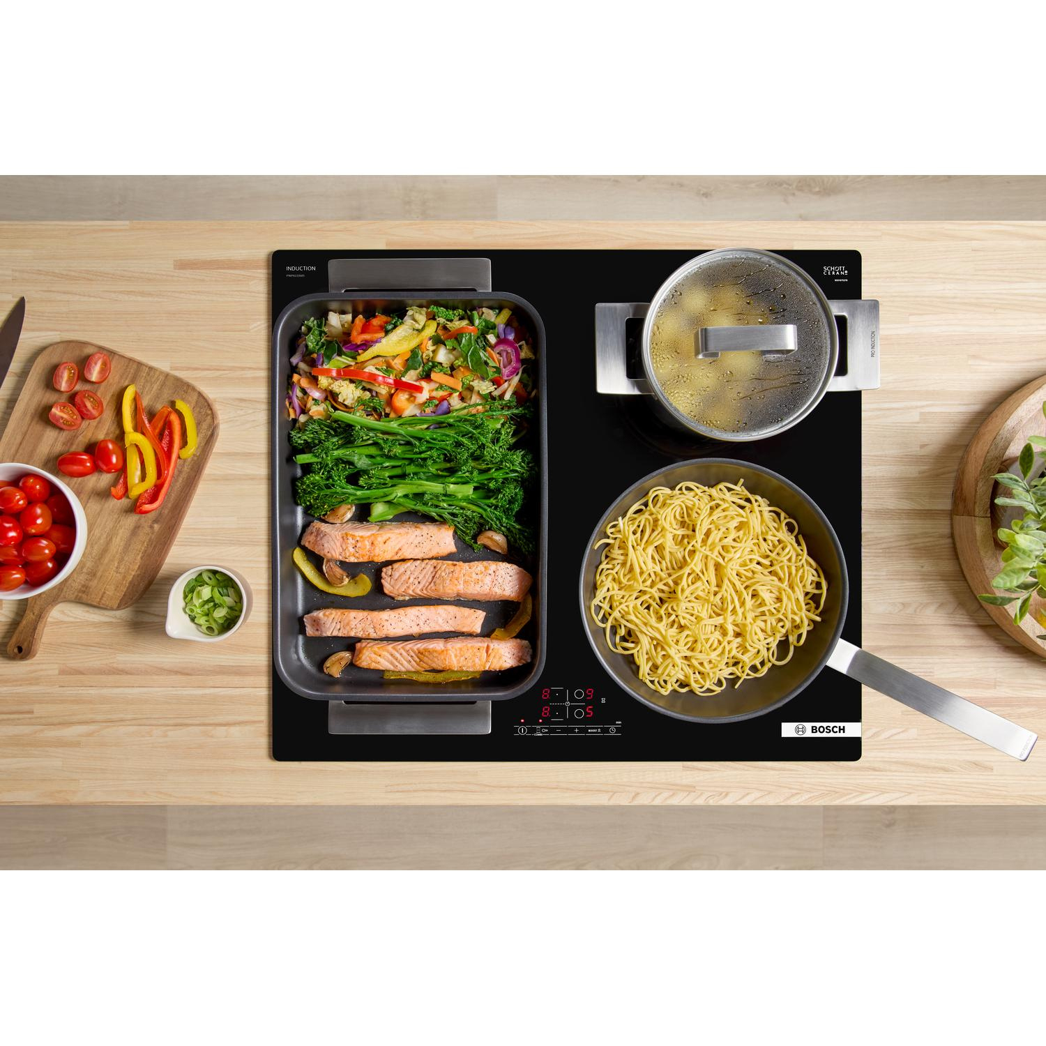 Bosch PWP611BB5B 59.2cm Induction Hob - Black full image