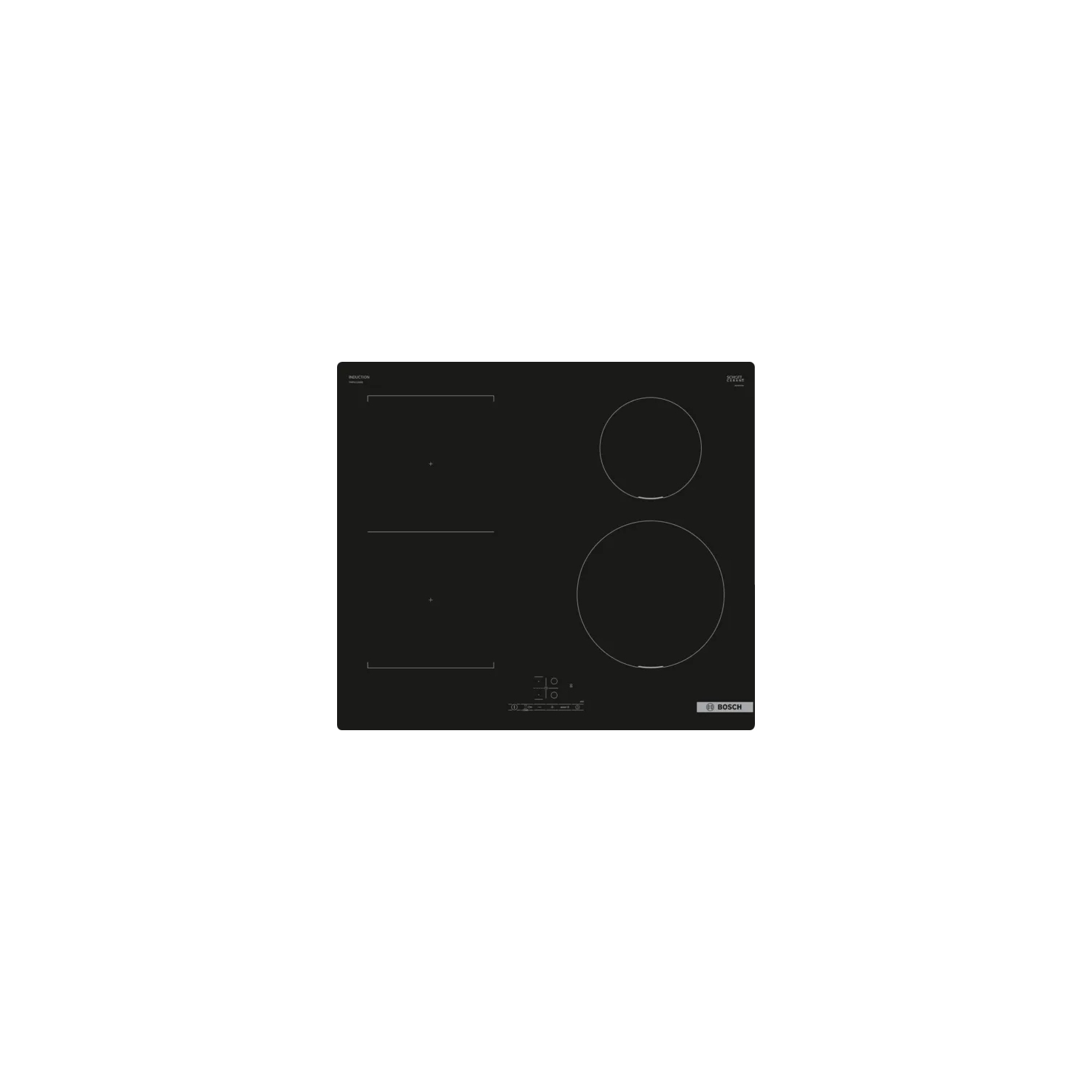 Bosch PWP611BB5B 59.2cm Induction Hob - Black full image
