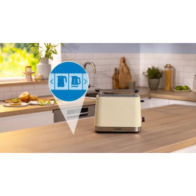 Bosch TAT4M227GB 2 Slice Toaster - Cream - 6