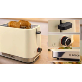 Bosch TAT4M227GB 2 Slice Toaster - Cream - 5