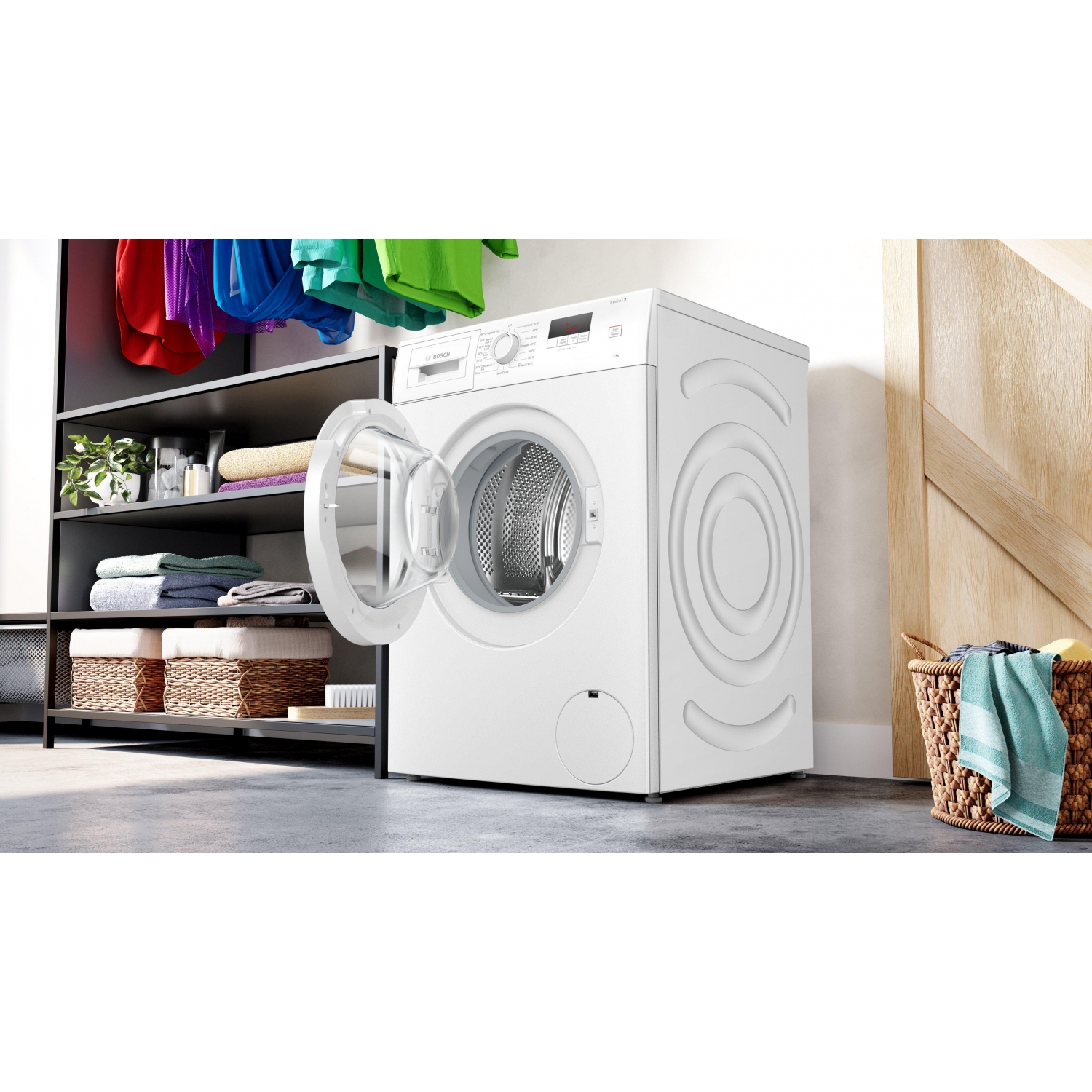 Bosch WAJ28001GB 7kg 1400 Spin Washing Machine - White - 2