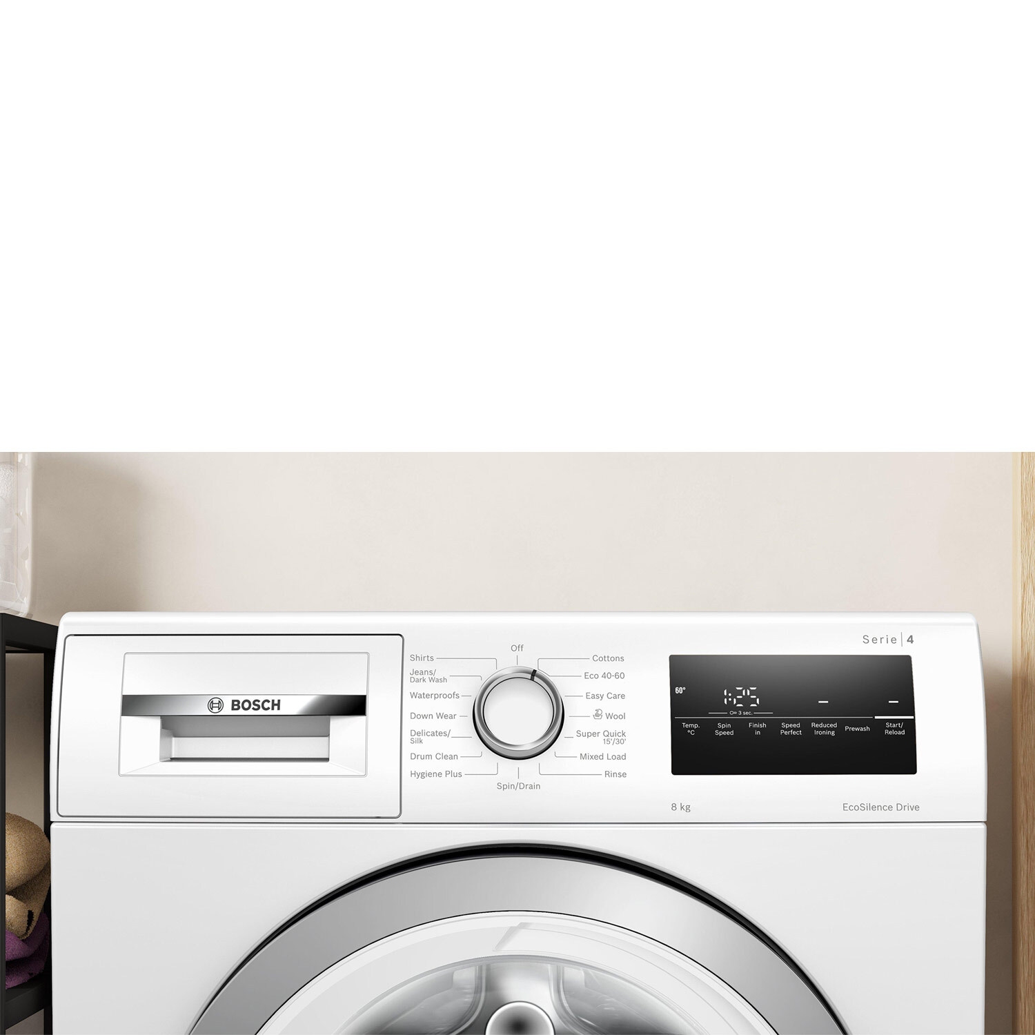 Bosch WAN28250GB 8kg 1400 Spin Washing Machine - White - 4