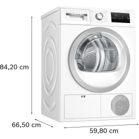 Bosch WTN83203GB 8kg Condenser Tumble Dryer - White - 0