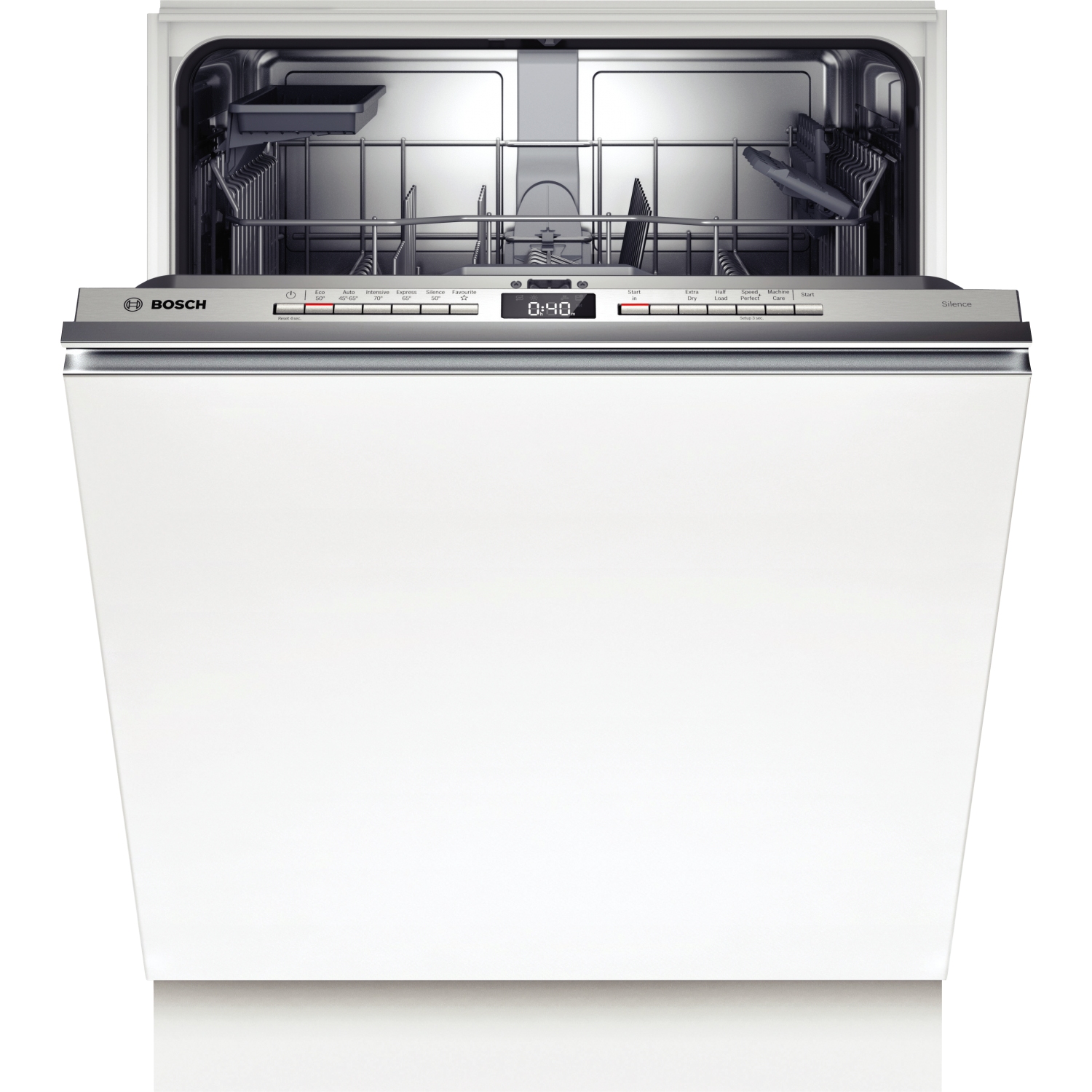 Bosch SGV4HAX40G Full Size Built-In Dishwasher - Steel - 13 Place Settings - 0