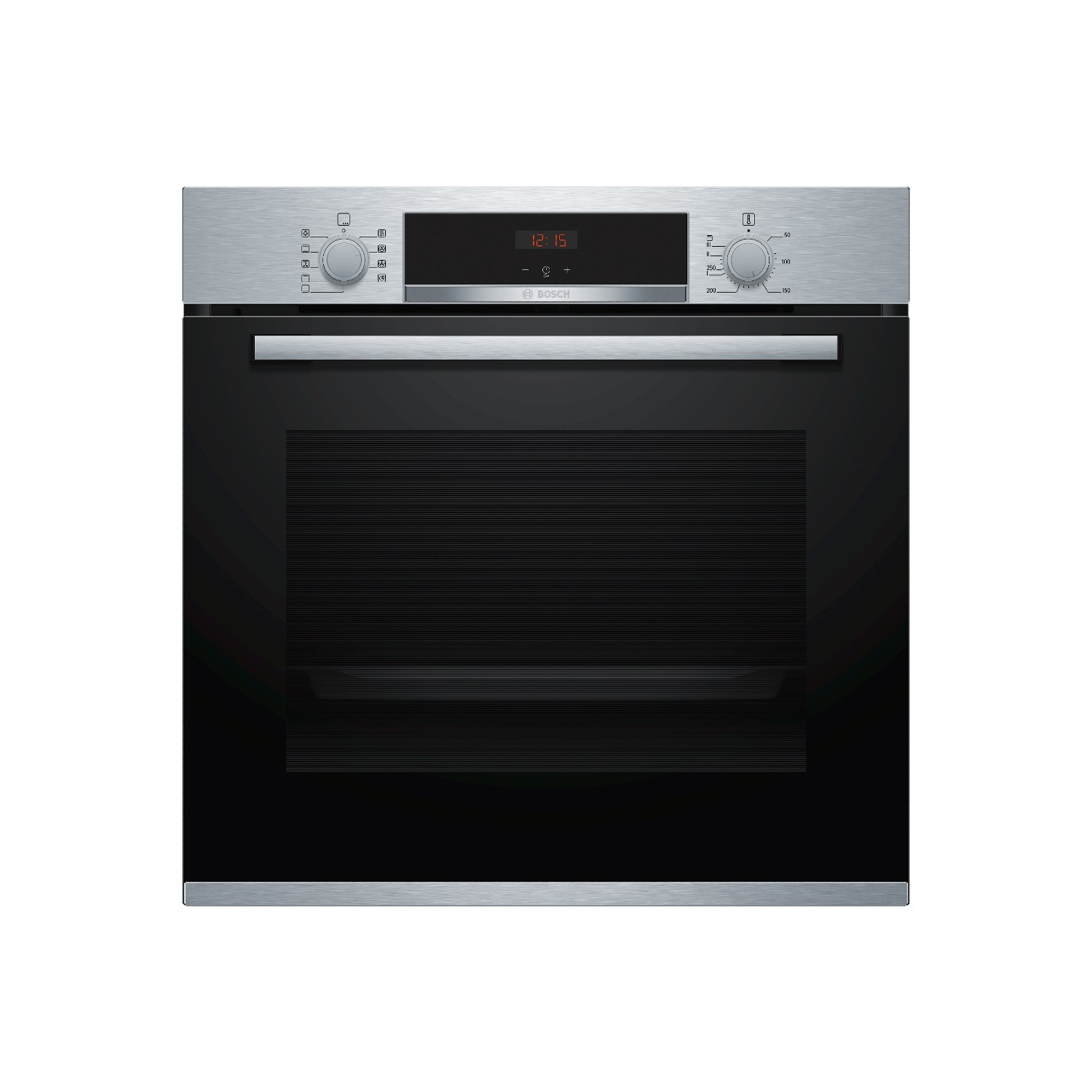 Bosch HBS534BS0B 59.4cm Built In Electric Single Oven with 3D Hot Air - Stainless Steel - 0