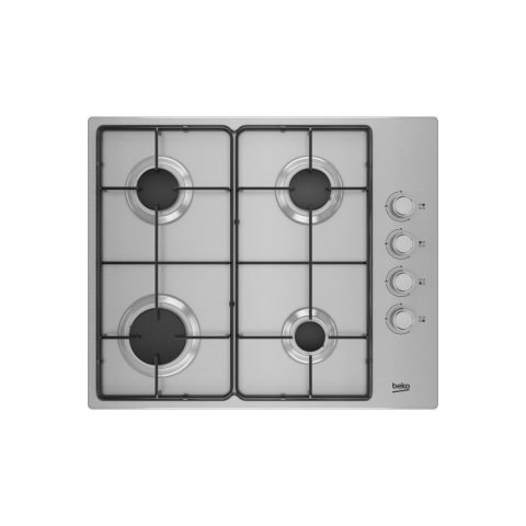 Beko CIHYG21SX 60cm Gas Hob | Compact 4-Burner Stainless Steel Cooker Hob
