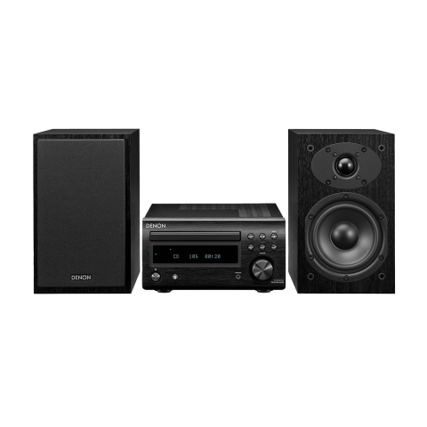 Denon DM41DAB Mini HiFi System with Speakers - Black