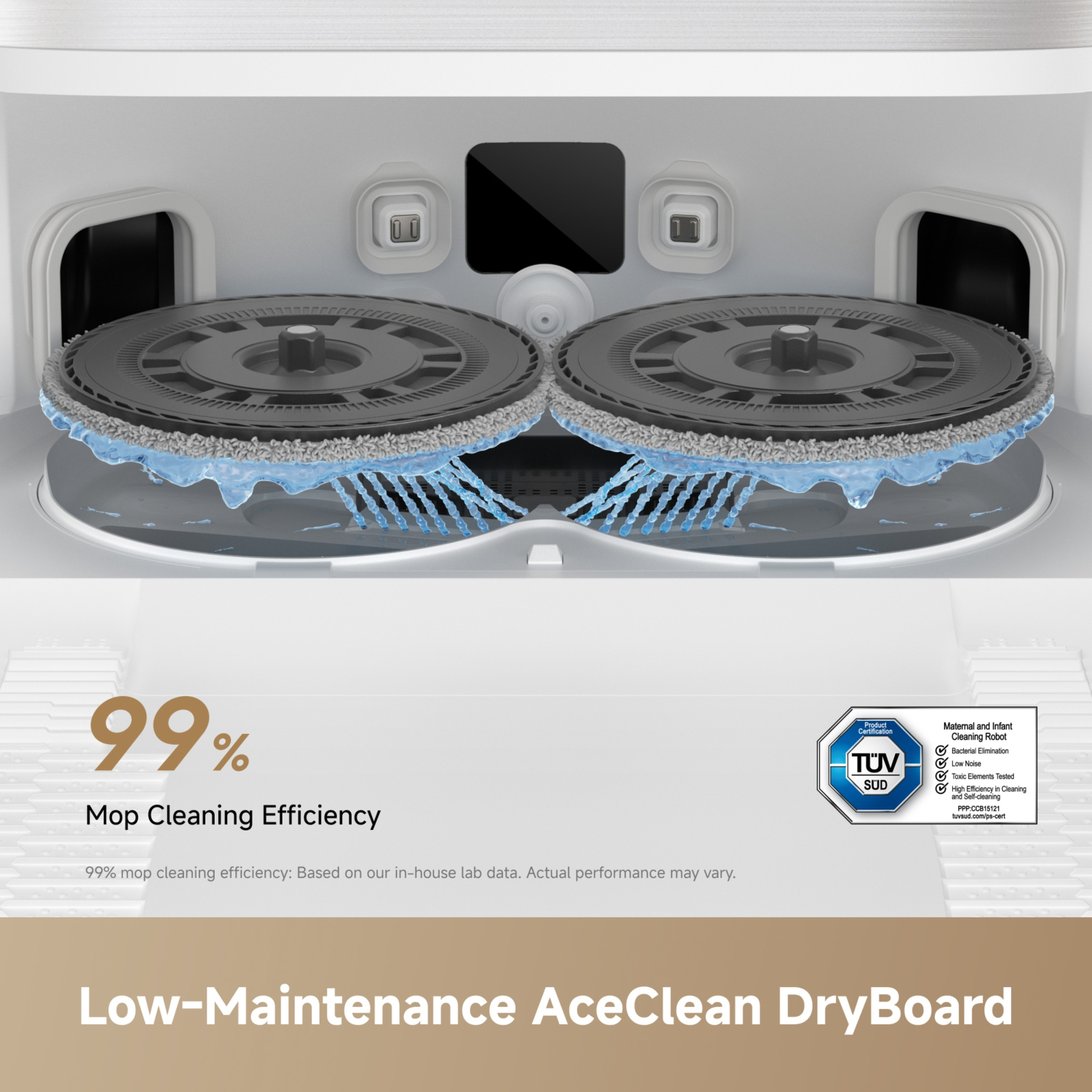 Dreame RLL51SE_WH Ultra AE Smart Robot Vacuum with Mop - White full image