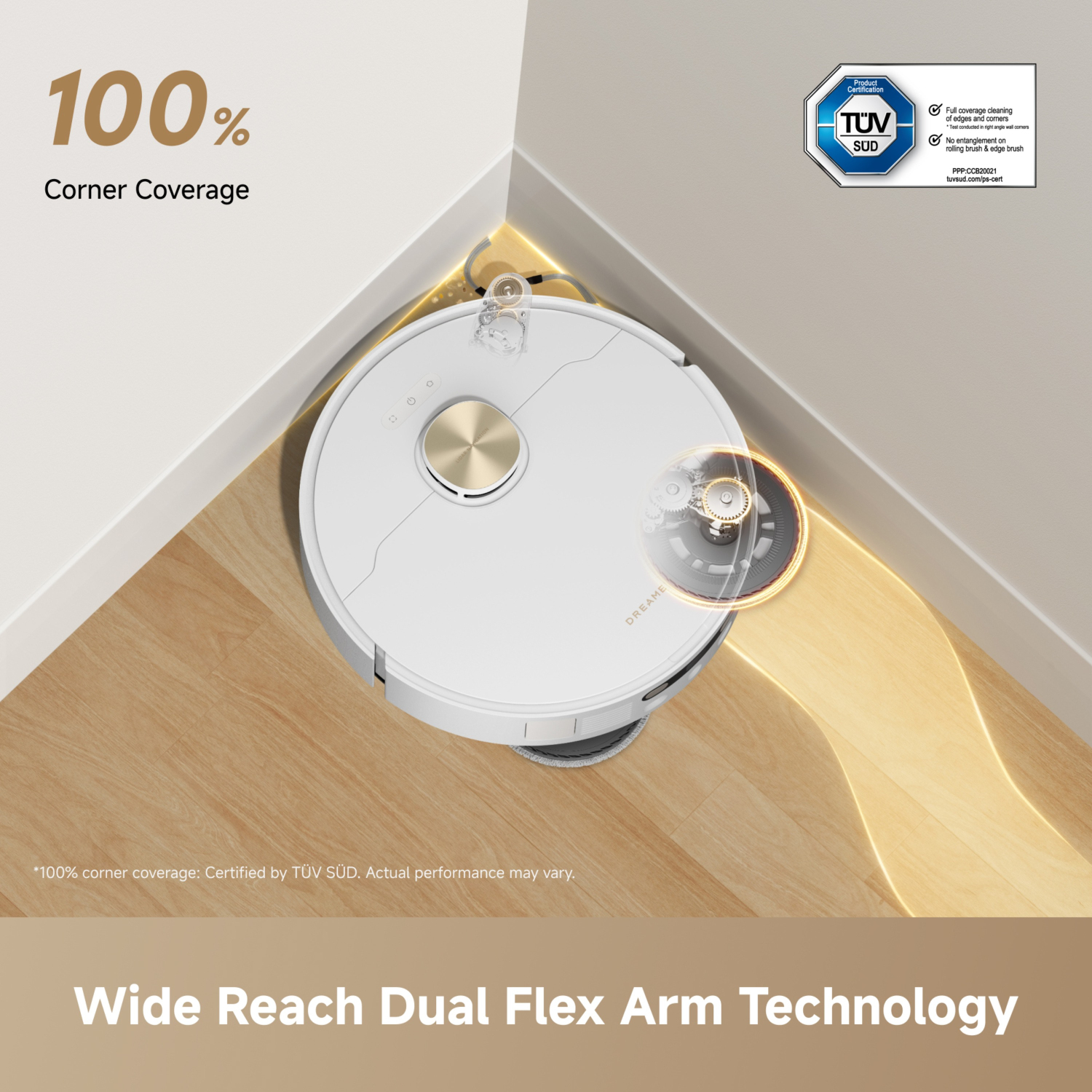 Dreame RLL51SE_WH Ultra AE Smart Robot Vacuum with Mop - White full image
