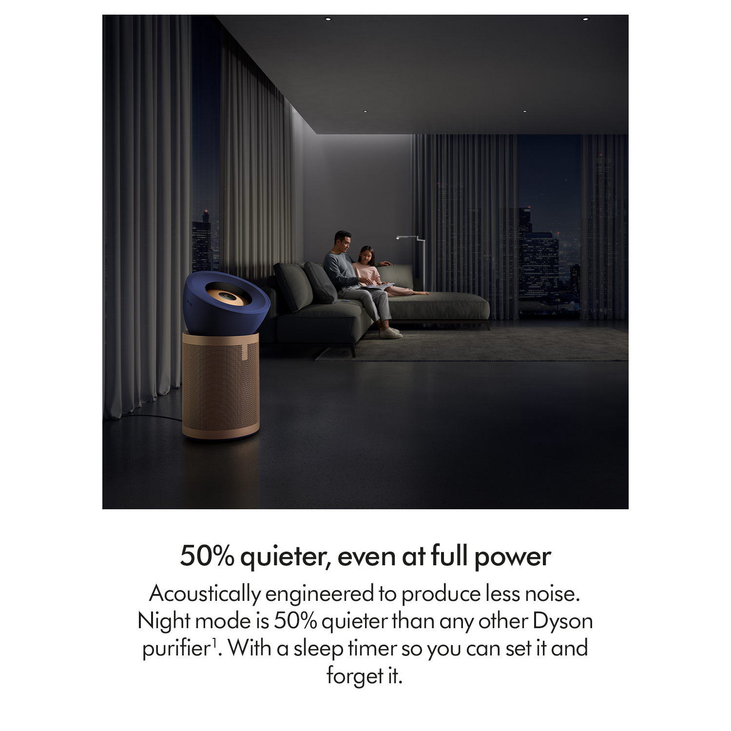 Dyson BP04 (545814-01) Purifier Big+Quiet Formaldehyde Fan - Prussian Blue / Gold full image