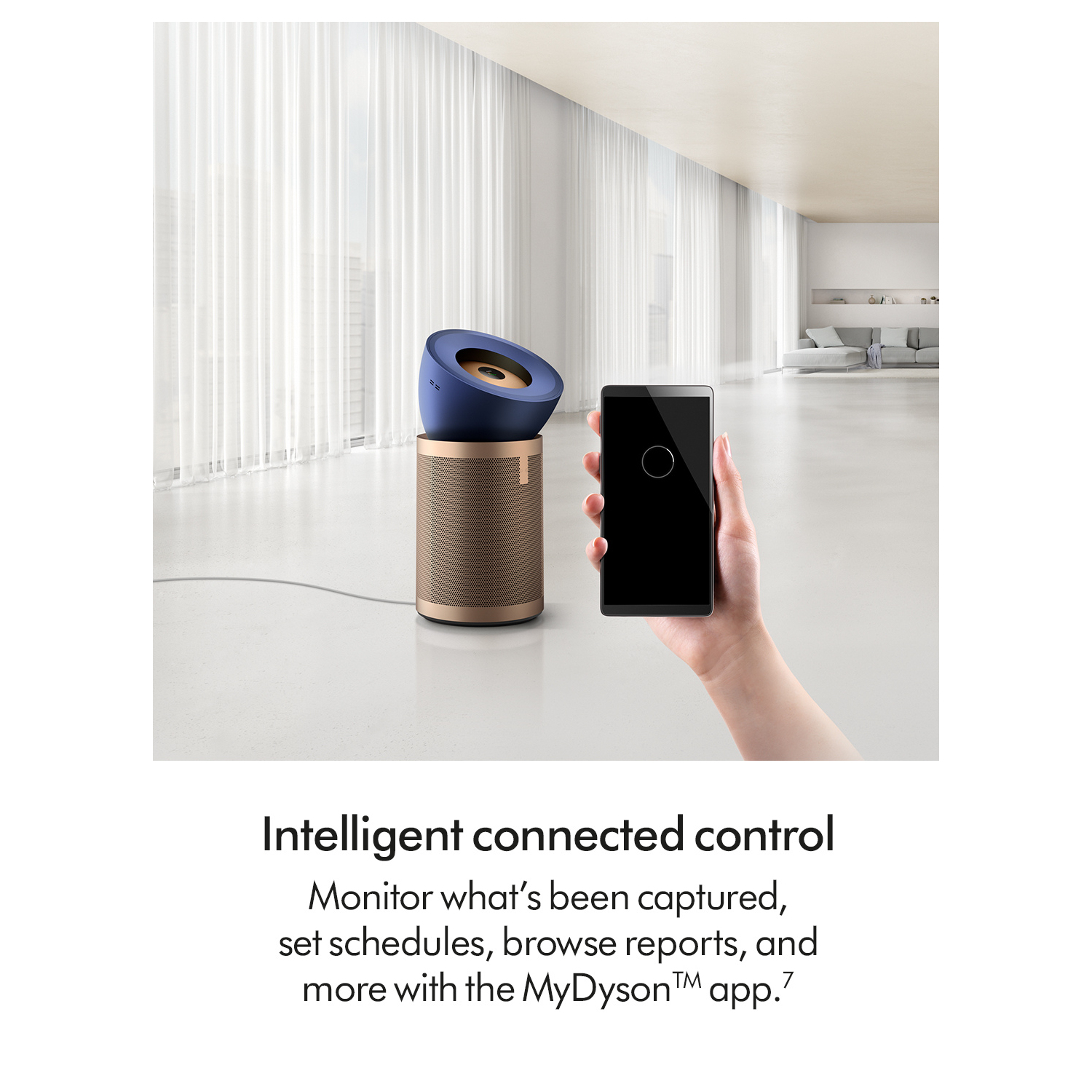 Dyson BP04 (545814-01) Purifier Big+Quiet Formaldehyde Fan - Prussian Blue / Gold full image
