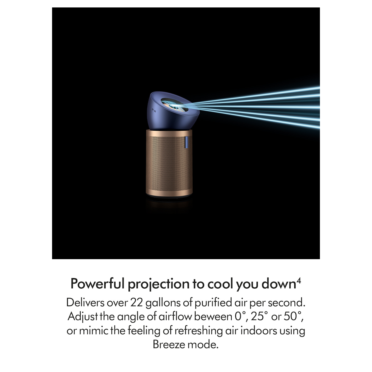 Dyson BP04 (545814-01) Purifier Big+Quiet Formaldehyde Fan - Prussian Blue / Gold full image