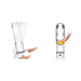 Dyson 330HF1 Hot+Cool Remote Link Pre-heat heater and Cooling Fan - White/Nickel