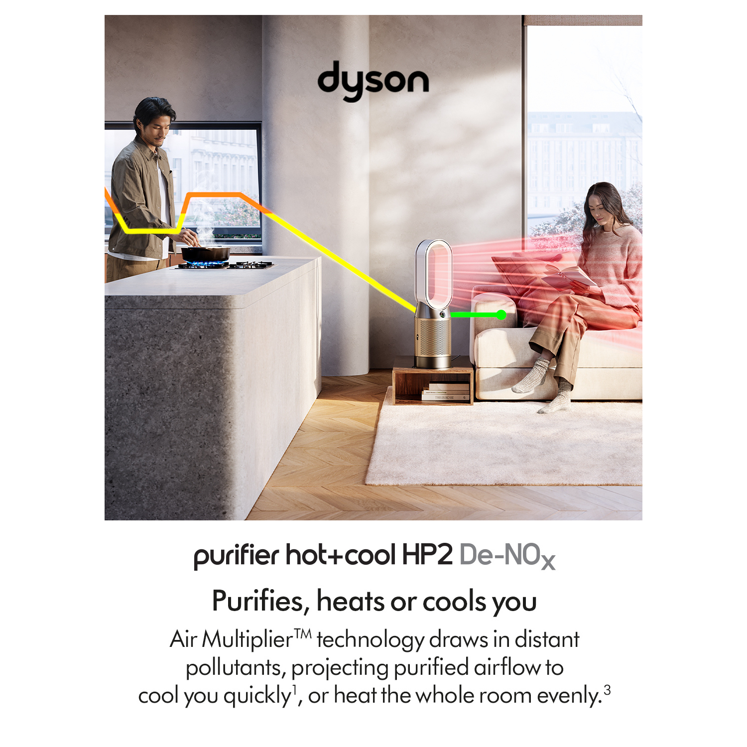 Dyson HP12 (544557-01) Purifier De-NOx - White/Gold full image
