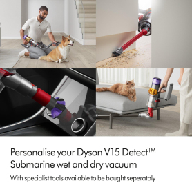 Dyson V15SUBMARINE Detect Submarine Wet & Dry cleaner  - Yellow/Nickel - 4