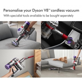 Dyson V8-2023 Cordless Stick Vacuum Cleaner - 40 Minutes Run Time - Silver - 1