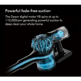 Dyson V8-2023 Cordless Stick Vacuum Cleaner - 40 Minutes Run Time - Silver - 9