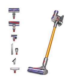 Dyson V8ABS-2023 Cordless Stick Vacuum Cleaner - 40 Minutes Run Time - Silver/Yellow - 0