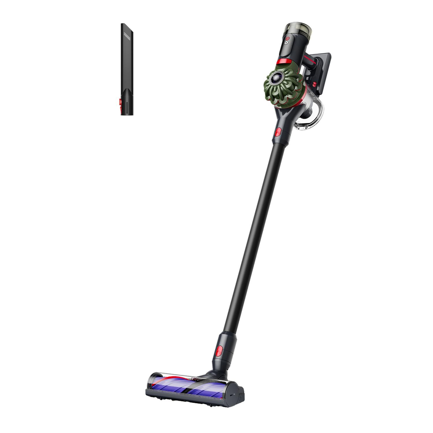 Dyson V8CYCLONENEW Cordless Vacuum with Furniture Cleaning Kit - 60 Minutes Run Time - Black/Green full image