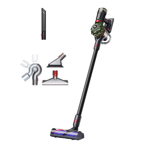 Dyson V8CYCLONENEW Cordless Vacuum with Furniture Cleaning Kit - 60 Minutes Run Time - Black/Green