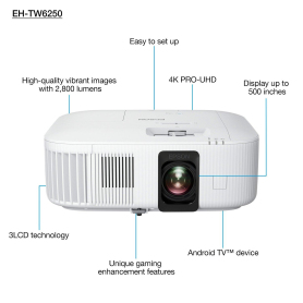 Epson EH-TW6250 4K PRO-UHD Projector - 1