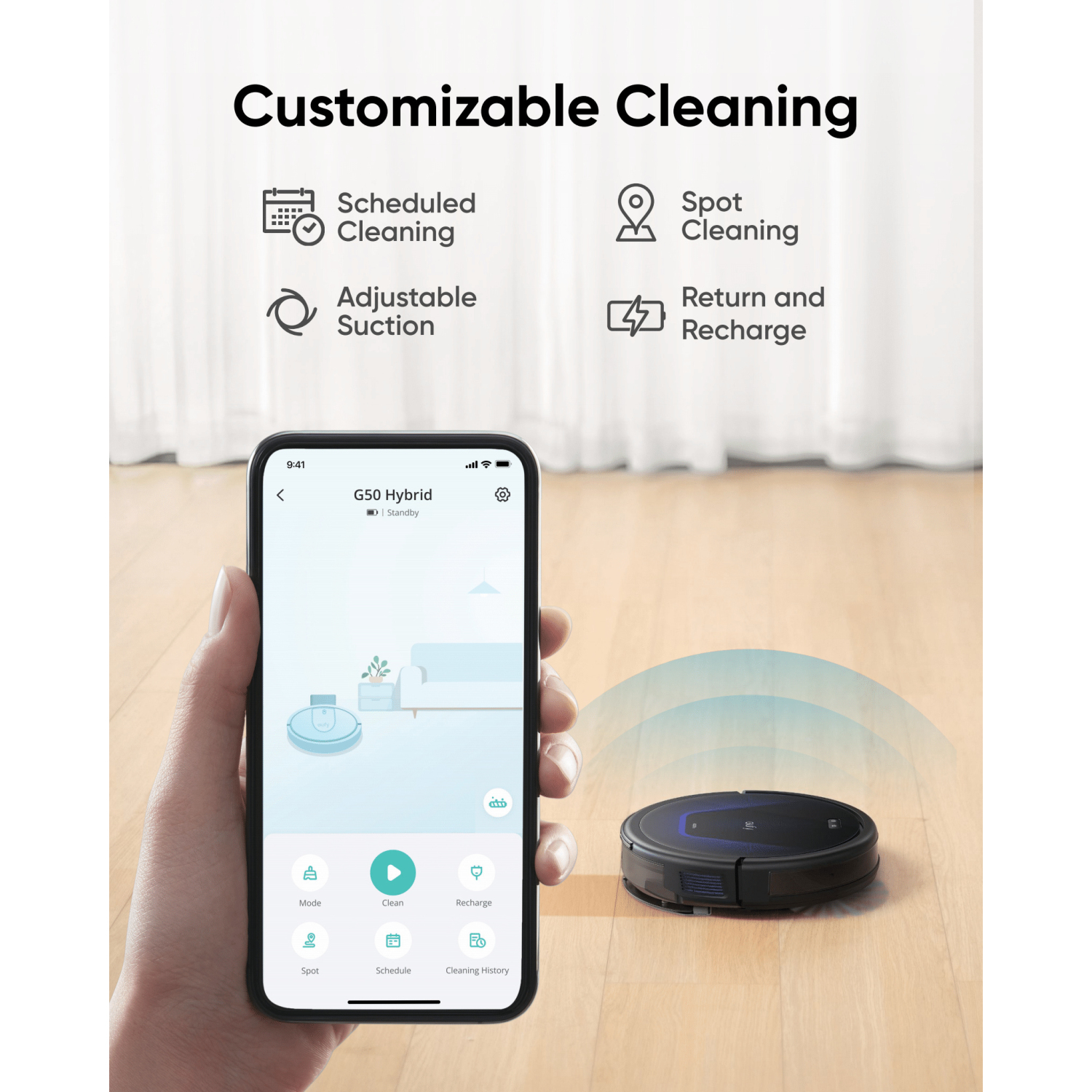 Eufy T2212V11 Robot Vacuum G50 Hybrid full image