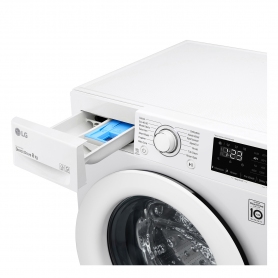 LG F4V308WNW 8kg 1400 Spin Washing Machine with 6 Motion Direct Drive - White - 4