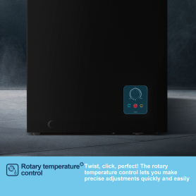 Fridgemaster MCF96EB 95L Freestanding Chest Freezer - Black  - 5
