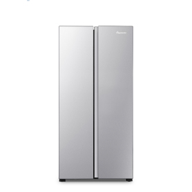 Fridgemaster MS83430ES 83.2cm 50/50  American Fridge Freezer - Silver - 3