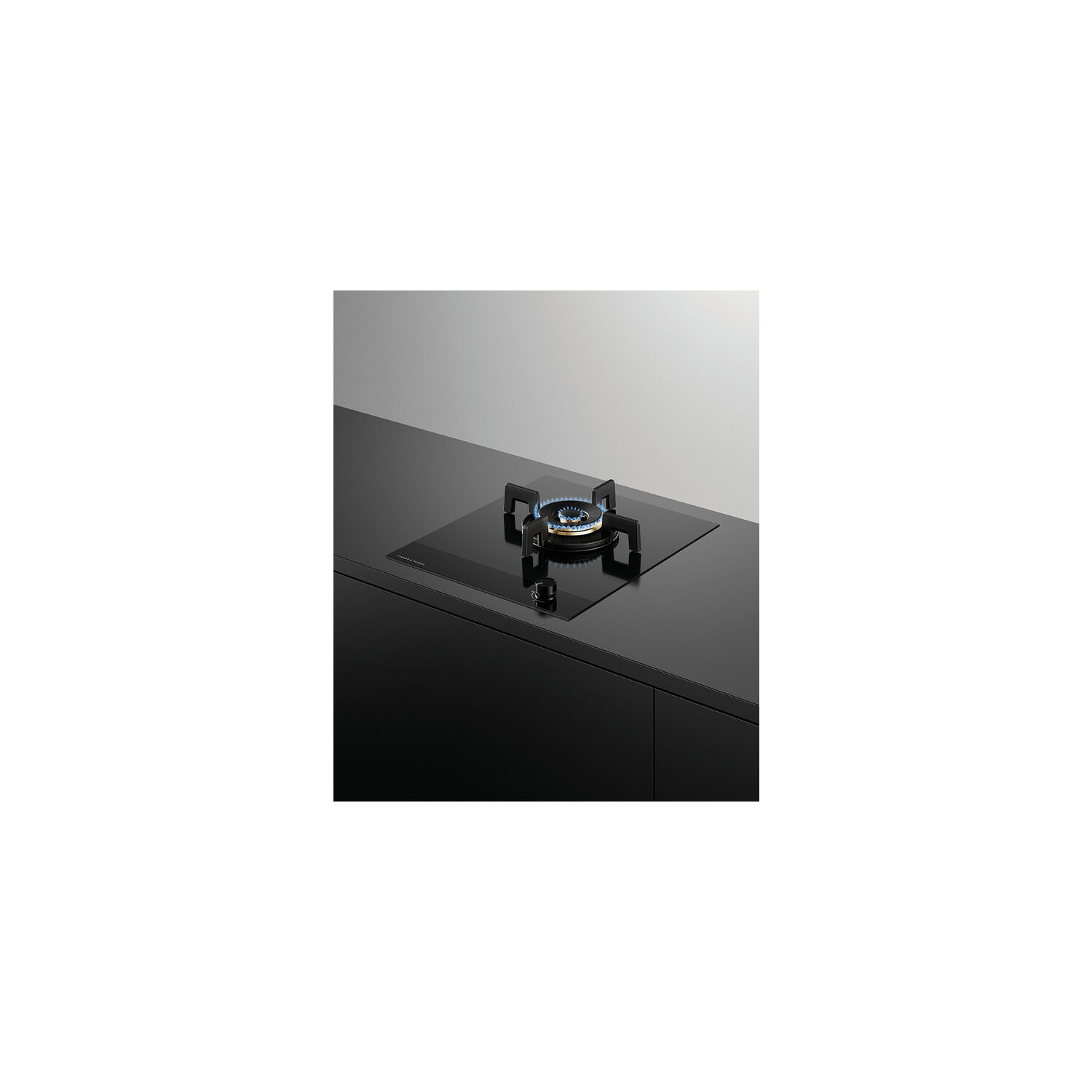 Fisher & Paykel CG451DNGGB4 45cm 1 Burner Gas Hob - Black Glass full image