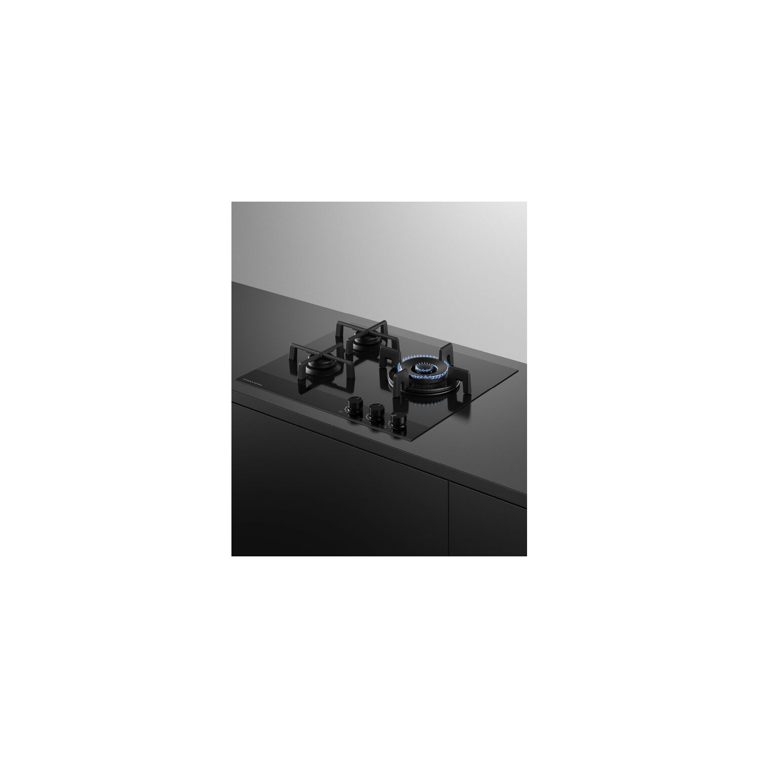 Fisher & Paykel CG603DNGGB4 60cm 3 Burner Gas Hob - Black Glass full image
