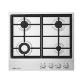 Fisher & Paykel CG604DLPX1 60cm 4 Burner Gas Hob - Stainless Steel