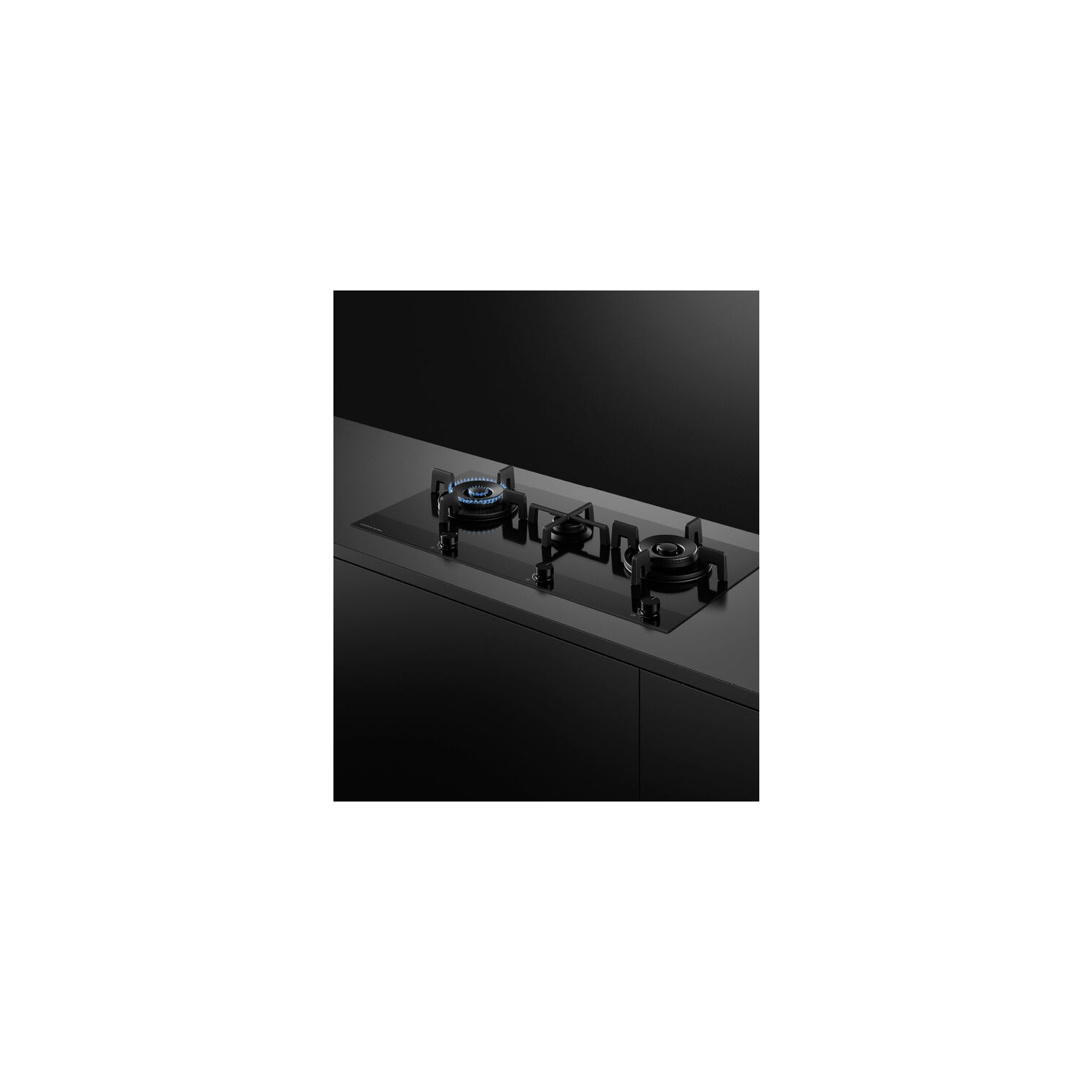 Fisher & Paykel CG903DLPGB4 90cm 3 Burner Gas Hob - Black Glass full image