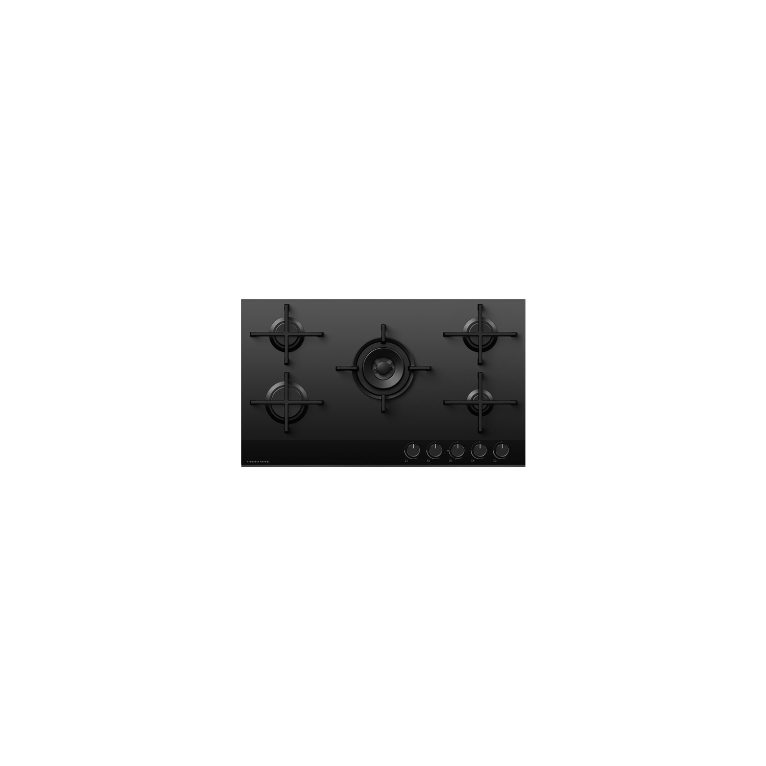 Fisher & Paykel CG905DNGGB4 90cm Gas Hob - Black Glass full image