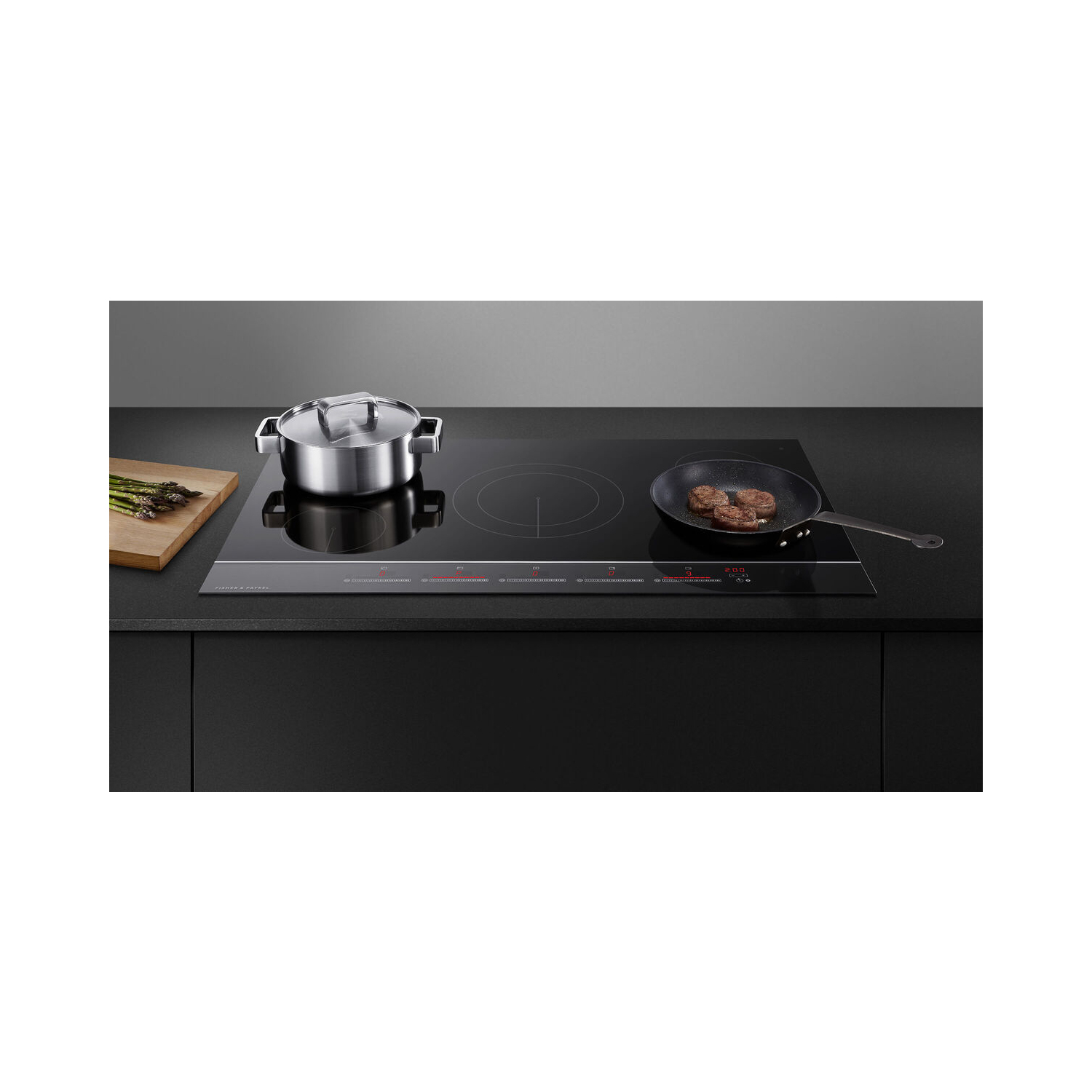 Fisher & Paykel CI302DTB4 30cm Induction Hob - Black Glass full image