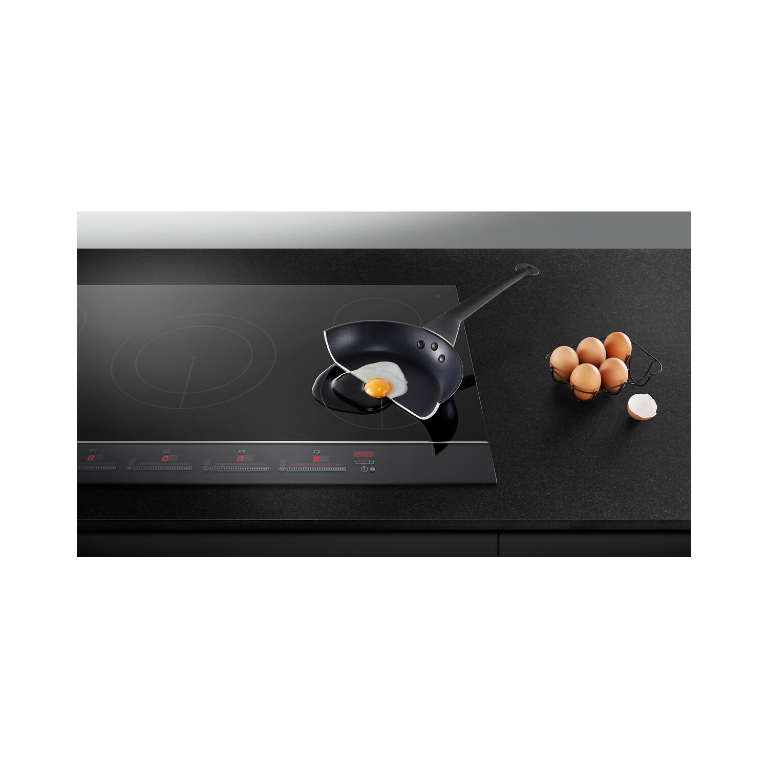 Fisher & Paykel CI302DTB4 30cm Induction Hob - Black Glass full image