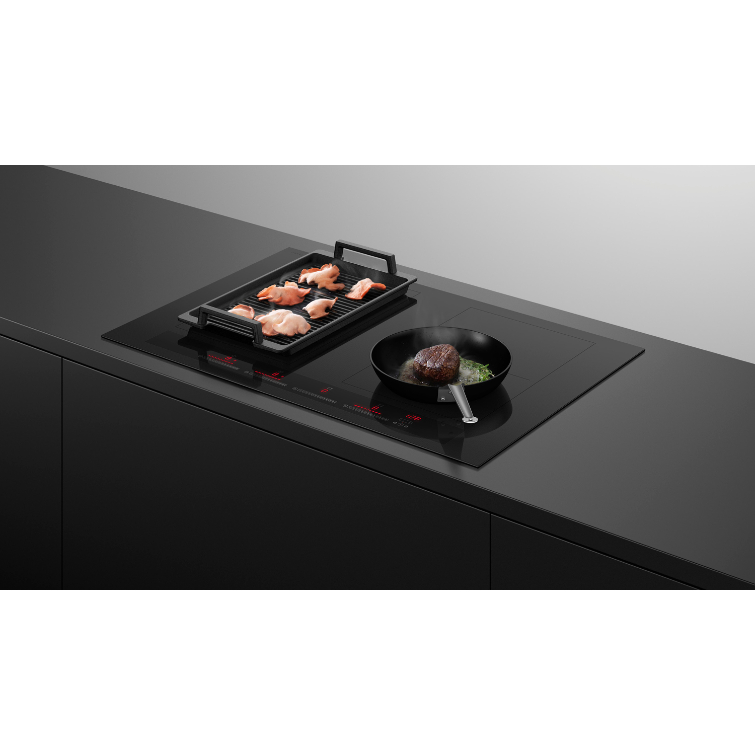 Fisher & Paykel CI804ZZDTB5 Induction Hob - Black full image